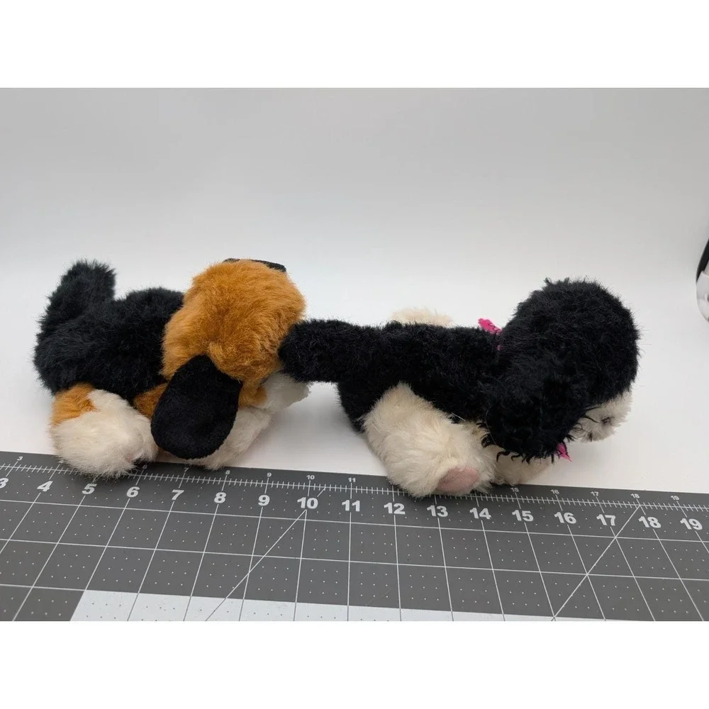 Tyco Puppy Puppy Puppies Dog Plush Lot of 2 READ Stuffed Animal‎ Toy